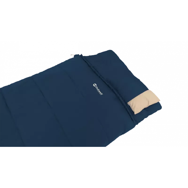 Outwell Contour Lux Deep Blue miegmaišis 220x85 cm -19–15 °C, dešininis užtrauktukas