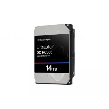 WD Ultrastar DC HC555 14 TB 3,5 inch vidinis kietasis diskas - SAS 12Gb/s - 7200 RPM - 512 MB talpykla - savaiminio šifravimo diskas (SED)