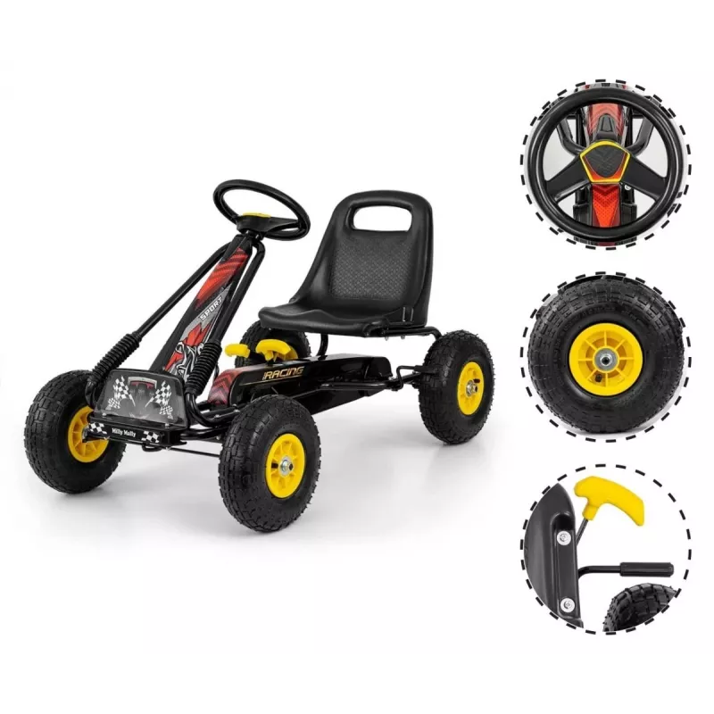 MILLY MALLY Pedal Go-Kart Thor Black
