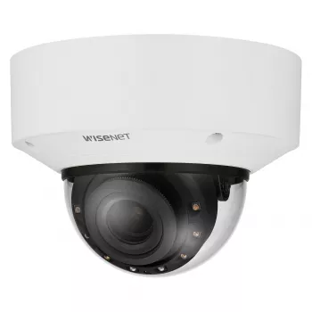 Hanwha Wisenet XNV-C6083R 2MP AI IR lauko fiksuoto objektyvo kupolinė IP kamera