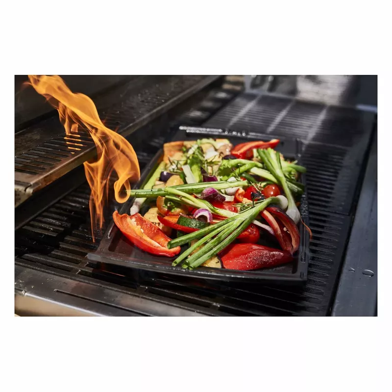 Staub Plancha indukcijai pritaikyta ketaus grilio plokštė, 38 cm, juoda