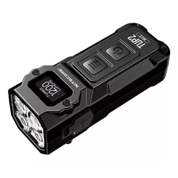Nitecore TUP2 Raktų Pakabukas Žibintuvėlis Juodas 1200lm USB-C