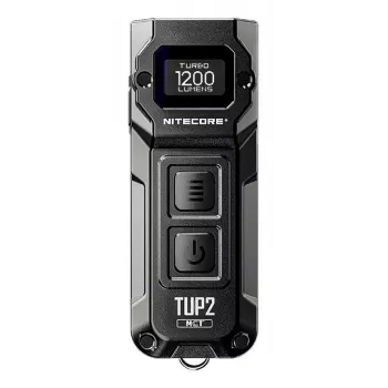 Nitecore TUP2 Raktų Pakabukas Žibintuvėlis Juodas 1200lm USB-C