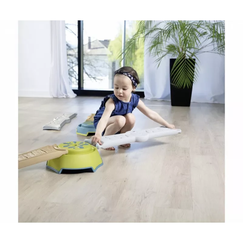 Smoby Life Balance Beam Set – 10 dalių modulinis balansavimo takas su laipteliais, vidaus / lauko, nuo 2 metų