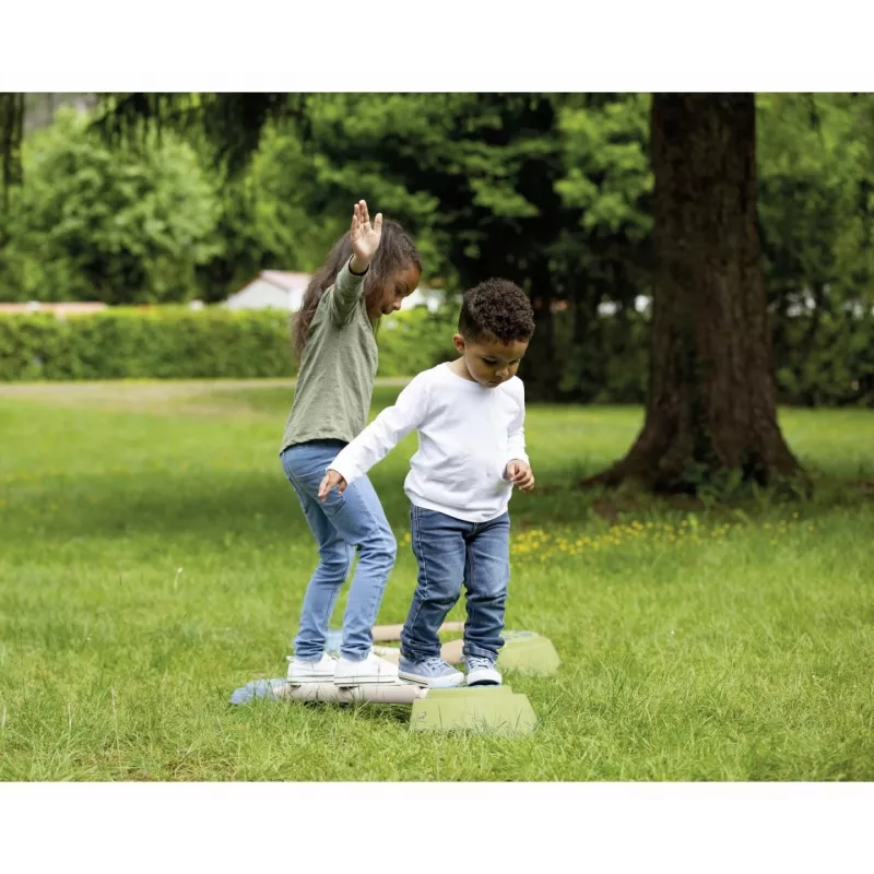 Smoby Life Balance Beam Set – 10 dalių modulinis balansavimo takas su laipteliais, vidaus / lauko, nuo 2 metų