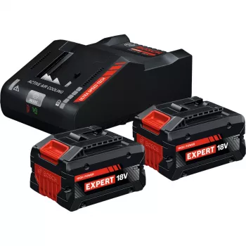 Bosch Expert Starter Set 18V, 2x ProCORE18V 8.0Ah akumuliatoriai + GAL 18V-160 C įkroviklis, juoda, AMPShare Alliance
