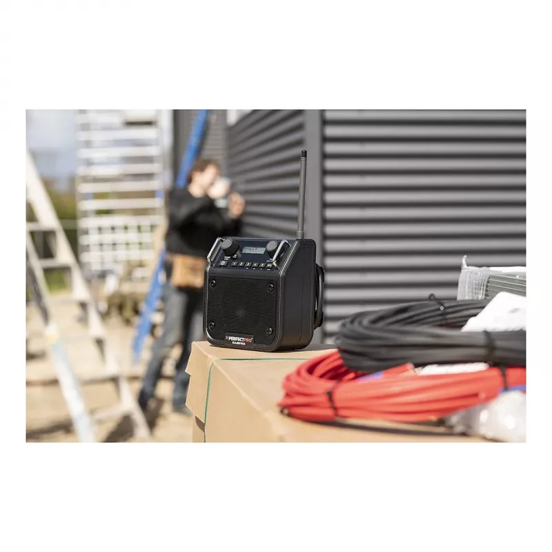 PerfectPro DABPRO statybinis radijas DAB+ FM Bluetooth IP65 juodas