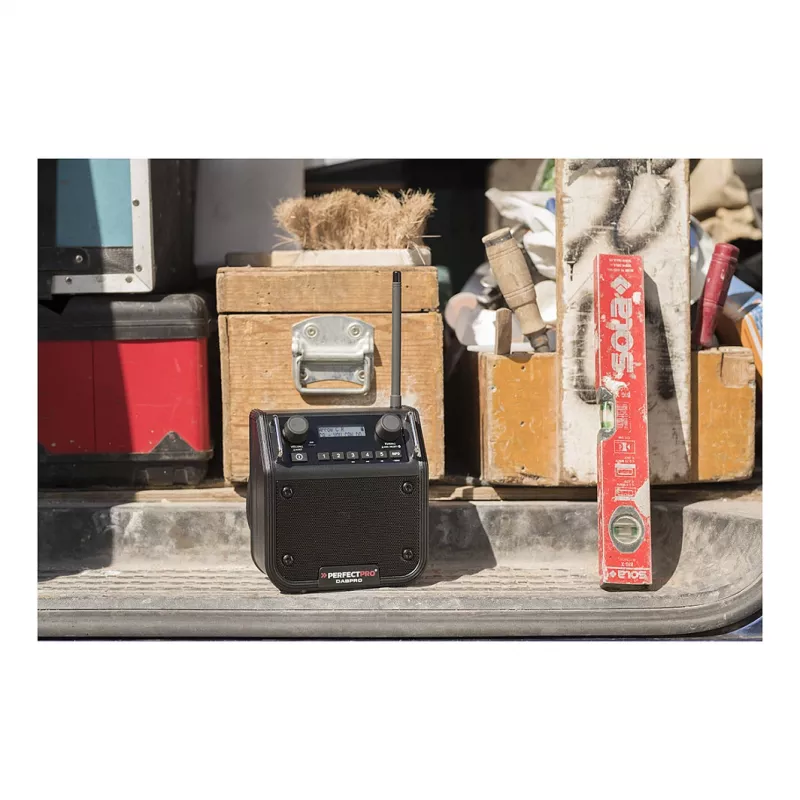 PerfectPro DABPRO statybinis radijas DAB+ FM Bluetooth IP65 juodas