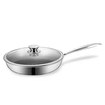 Maestro MR-1216-26 keptuvė su dangčiu 26 cm, lietas aliuminis, marmurinė nelipni danga, tinka indukcinėms kaitlentėms, juoda/pilka