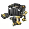 DEWALT 18V XR Brushless Combo Kit DCK229P2T (DCD996 Kombinuotas Gręžtuvas, DCH273 SDS-Plus Rotacinis Plaktukas) 2x5.0Ah TSTAK