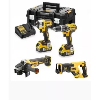 DEWALT DCK440P2T-QW 18V 4 dalių akumuliatorinis komplektas (2x5.0Ah, XR Li-Ion, bešepetėliai)
