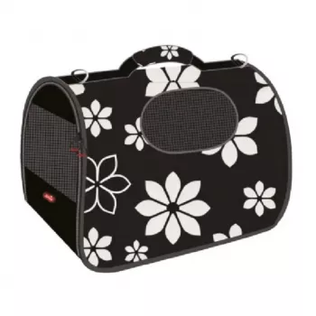 ZOLUX NOMAD FLOWER M minkštas nešiklis šunims ir katėms, 43,5x25x28,5 cm, gėlių raštas