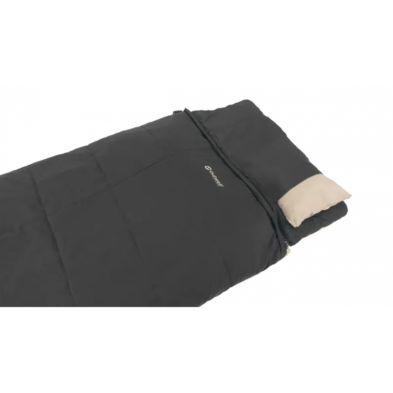 Outwell Contour Prime sintetinis miegmaišis (190 cm) – juodas, dešininis užtrauktukas