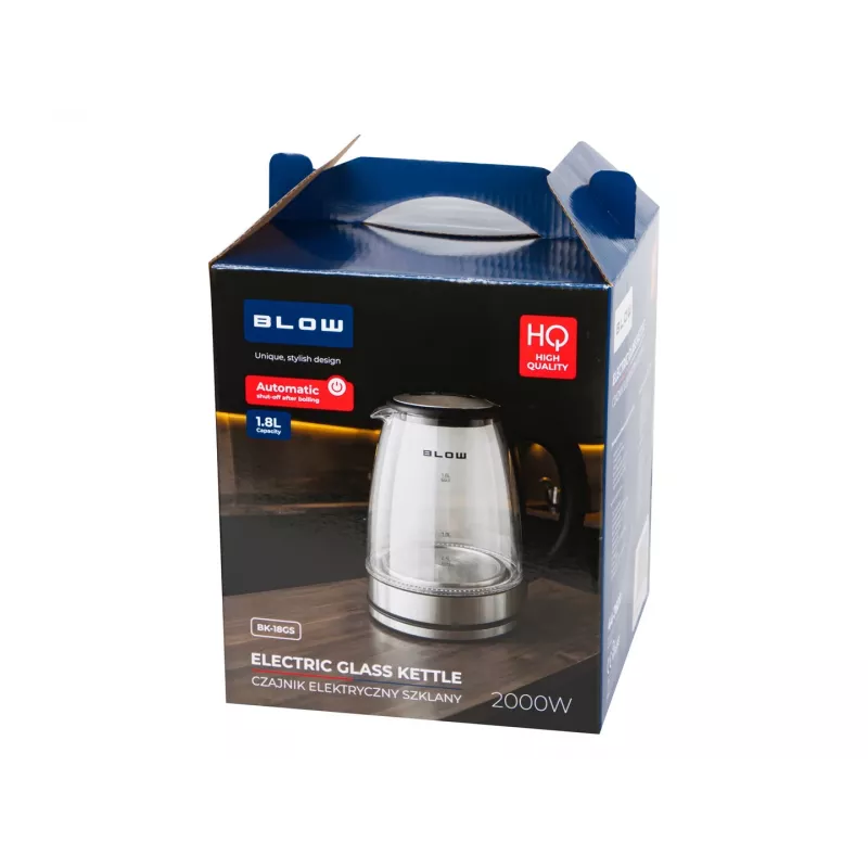 BLOW stiklinis virdulys 2000 W BK-18GS