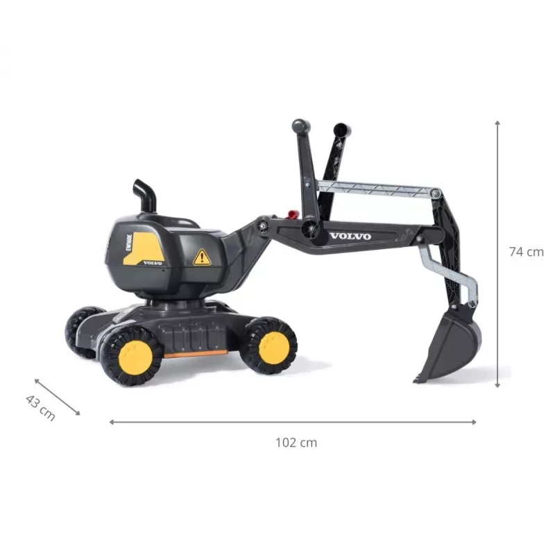 MILLY MALLY Rolly Toys Digger Volvo vaikiškas ekskavatorius