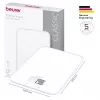 Beurer KS 19 Pure White skaitmeninės virtuvinės svarstyklės su sensoriniais mygtukais, 5 kg, 1 g, taros funkcija, LCD ekranu