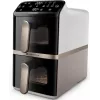 Philips 4000 Series NA462/80 Dual Basket Air Fryer 10L 2750W Rapid Air Black/Gold/Grey
