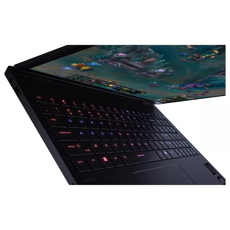 HP HyperX OMEN 15-ga0150ng 15,3 inch WUXGA IPS 165Hz Nešiojamas Žaidimų Kompiuteris, Intel Core i5-14450HX, 16GB DDR5 RAM, 1TB PCIe SSD, NVIDIA GeForce RTX 5060, Windows 11 Home, Shadow Black