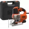 Black & Decker BES610K-QS 650W švytuoklinis siaurapjūklis su įrankių dėžute