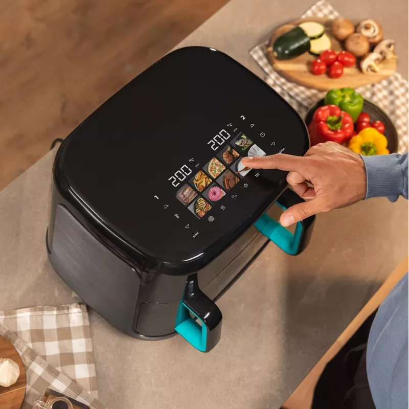 Cecotec Cecofry&Grill Smokin'Prime 11000 Dviguba Karšto Oro Gruzdintuvė 11L 2800W Juoda