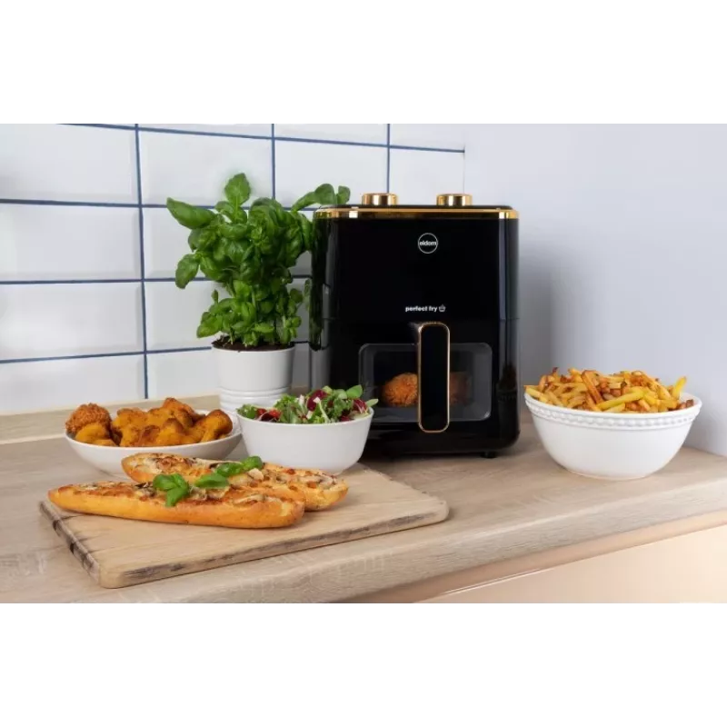 ELDOM FR45 FRITELO 1500 W Bekvapė Keptuvė, Juoda