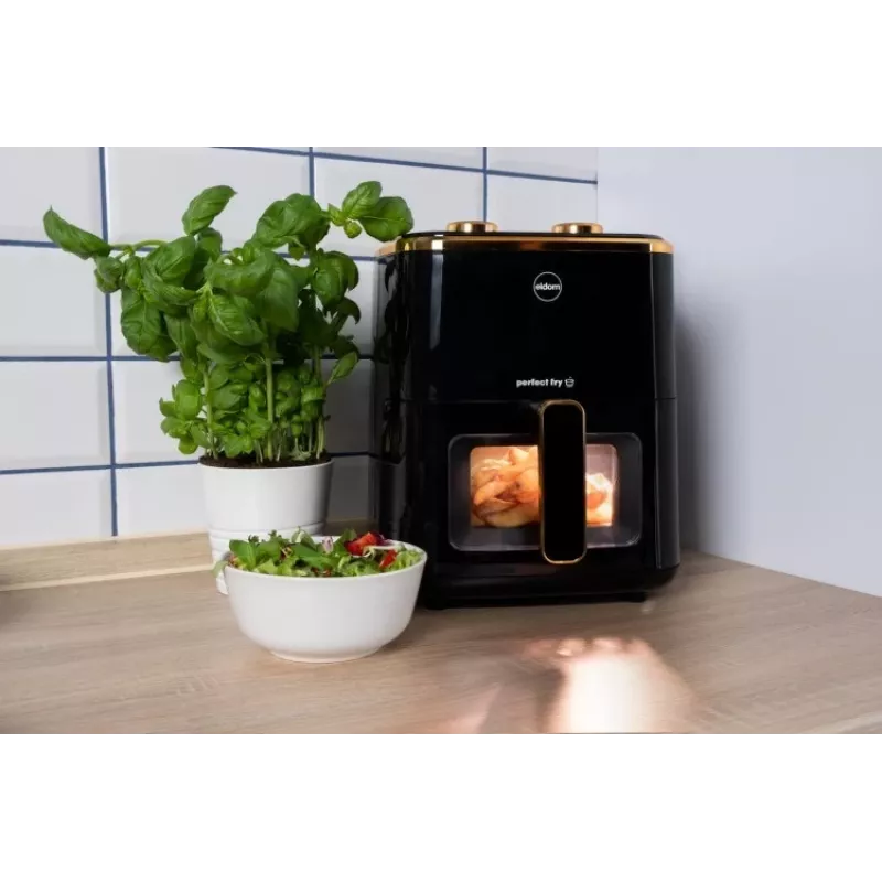 ELDOM FR45 FRITELO 1500 W Bekvapė Keptuvė, Juoda