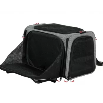 ZOLUX NOMAD L Expandable Pet Carrier 48×30.8×30,5 cm Grey/Black