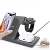 Gembird TA-WPC31S-01-BK 3-in-1 sulankstomas belaidžio įkrovimo stovas, 15W, Samsung Watch, juodas