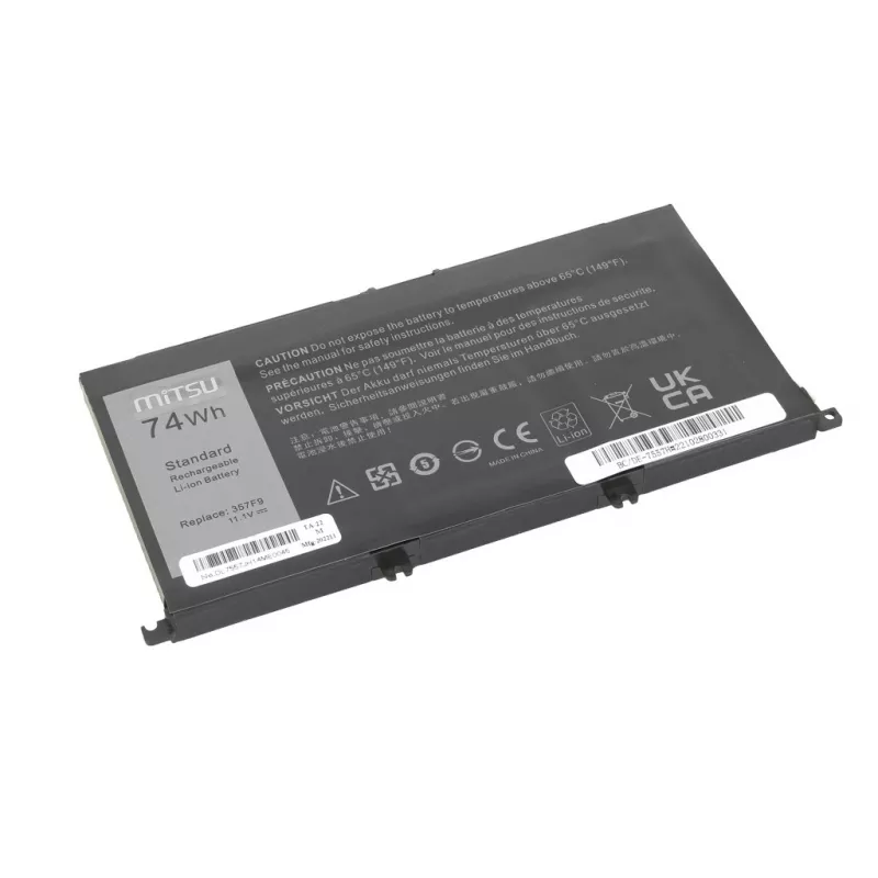 MITSU akumuliatorius Dell Inspiron 357F9 5577 7557 6600mAh 14.8V Li-ion