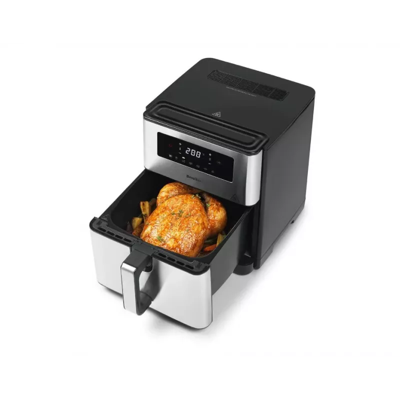 Breville VDF131X aliejaus nenaudojanti oro gruzdintuvė, 1,25 kg, 1400 W, juoda/sidabrinė