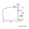 Bosch Serie 6 HBG557EB3 įmontuojama orkaitė su pirolitiniu valymu, 71 l, juoda