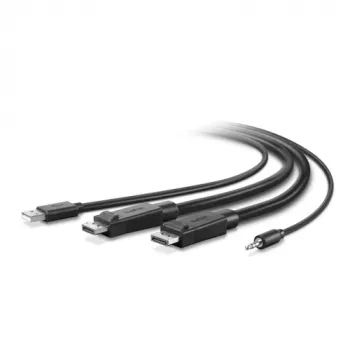 Belkin Secure KVM Combo Cable – 3 m, dvigubas DisplayPort, USB, garsas, TAA | Kur.lt