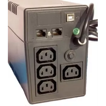 Orvaldi VPS 600 linijinis-interaktyvus UPS 0.6 kVA 360 W 2 išėjimai USB