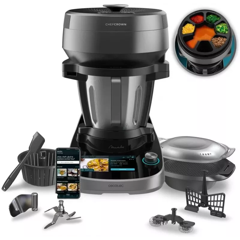 Cecotec Mambo CooKing Victory Multifunctional Food Processor 1700 W 4.5 L Black/Grey