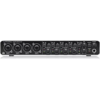 Behringer UMC404HD USB garso sąsaja 4x4 24 bitų / 192 kHz su MIDAS išankstiniais stiprintuvais