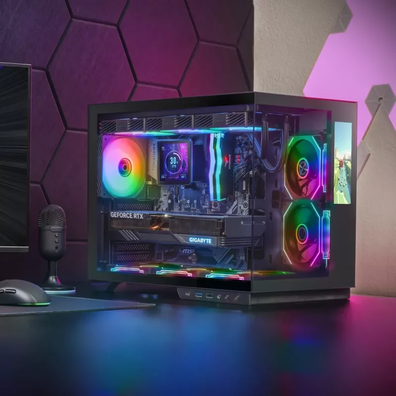 Tacens Mars Gaming MCMIRAGE Midi Tower kompiuterio korpusas, juodas