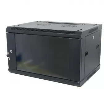 ALLNET SMA-Series 19 inch sieninis 12U 600 mm gylio korpusas, juodas, plokščios pakuotės