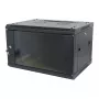 ALLNET SMA-Series 19 inch sieninis 12U 600 mm gylio korpusas, juodas, plokščios pakuotės