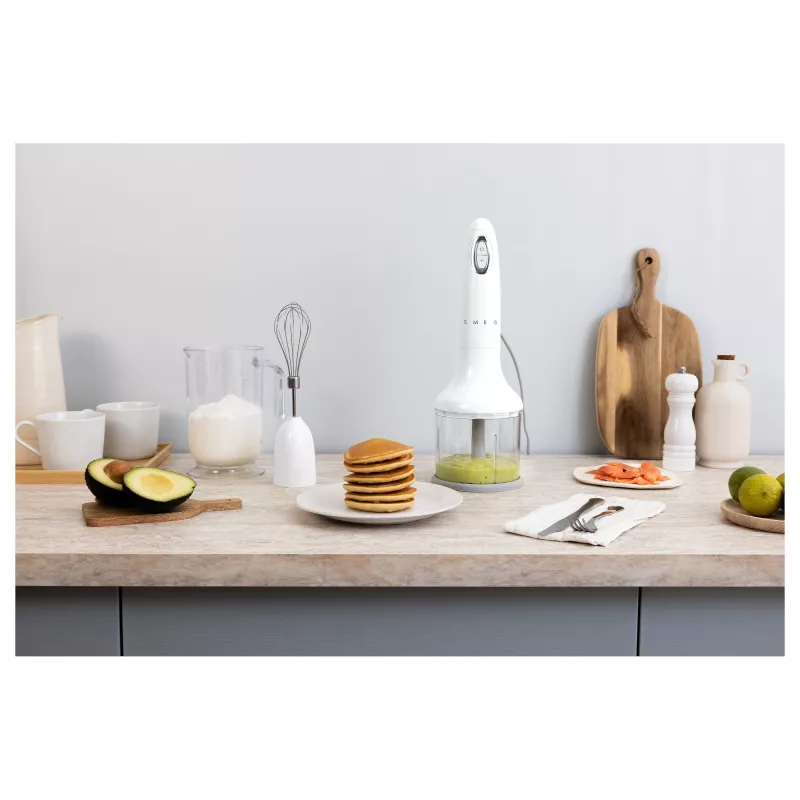 SMEG HBF03WHEU Panardintuvas, 700 W, Nerūdijančio plieno maišymo rankovė, Balta