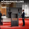 ONKRON FPRO2L-40-B TV Floor Stand 55-100 col., juodas, 100 kg talpa, mobilus AV stovas