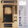 ONKRON FPRO2L-40-B TV Floor Stand 55-100 col., juodas, 100 kg talpa, mobilus AV stovas