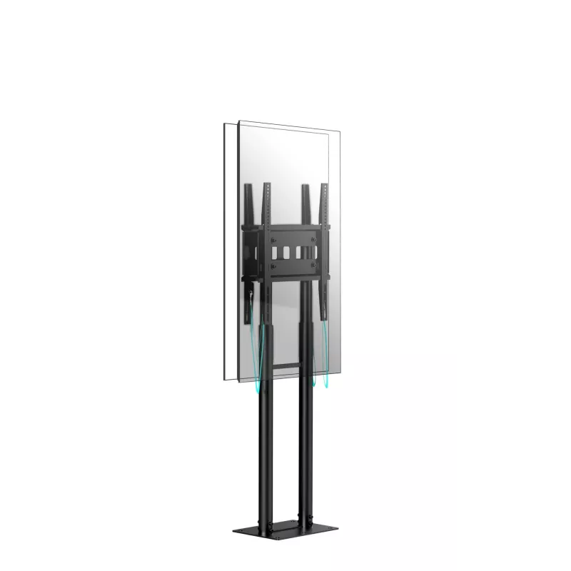 ONKRON FPRO2L-20-B Mobilus televizoriaus stovas 55-100 colių televizoriams, juodas