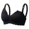 MOMCOZY YN46 Seamless Support Floral Nursing Bra Black S