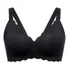 MOMCOZY YN46 Seamless Support Floral Nursing Bra Black 3XL