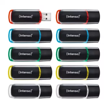 “Intenso Business Line 8GB USB 2.0 Flash Drive 10-Pack (Assorted Colors)”