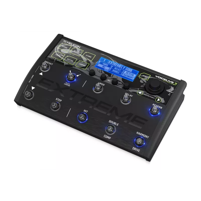 TC-Helicon VoiceLive 3 Extreme – gitaros ir vokalo multi-efektų procesorius su looperiu