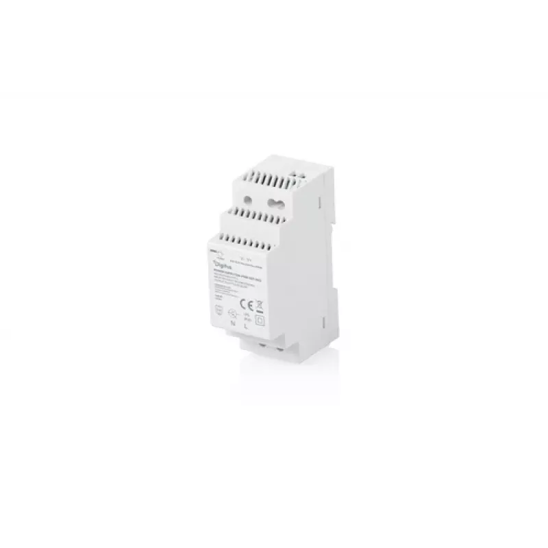 DIGITUS 12V/2A/24W Step-Formos DIN bėgio maitinimo šaltinis, plonas, uždaro tipo, idealus jutikliams