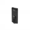 Gembird PB10-PD20-LCD-01 nešiojamas greitojo įkrovimo powerbank su integruotais kabeliais, 20W, 10000 mAh, juodas