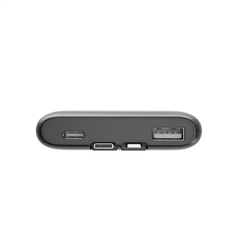 Gembird PB10-PD20-LCD-01 nešiojamas greitojo įkrovimo powerbank su integruotais kabeliais, 20W, 10000 mAh, juodas