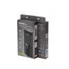Gembird PB10-PD20-LCD-01 nešiojamas greitojo įkrovimo powerbank su integruotais kabeliais, 20W, 10000 mAh, juodas